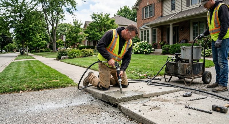 Sunken Sidewalk Repair in Columbus, OH