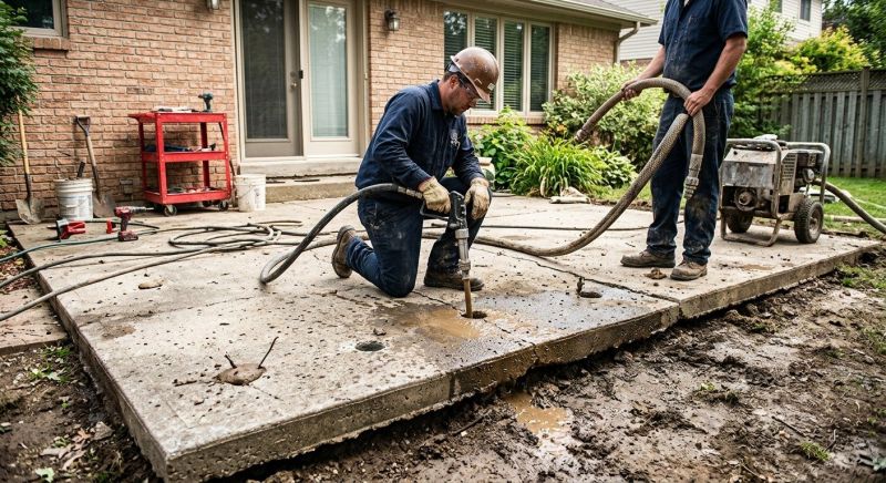 Concrete Patio Raising in Tampa, FL