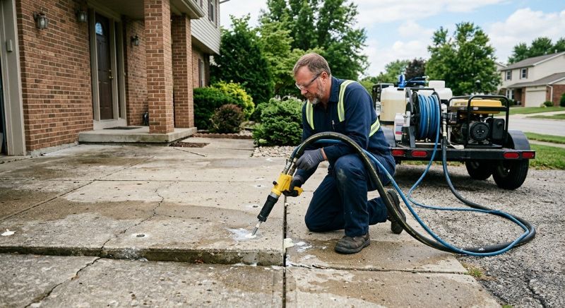 Concrete Poly Jacking in Columbus, OH
