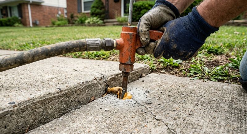 Slab Leveling in West Des Moines, IA