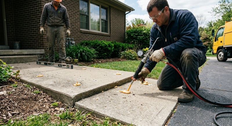Slab Leveling in Des Moines, IA