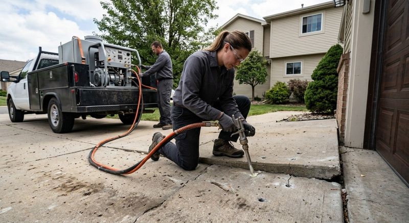 Sunken Driveway Lifting in Corpus Christi, TX