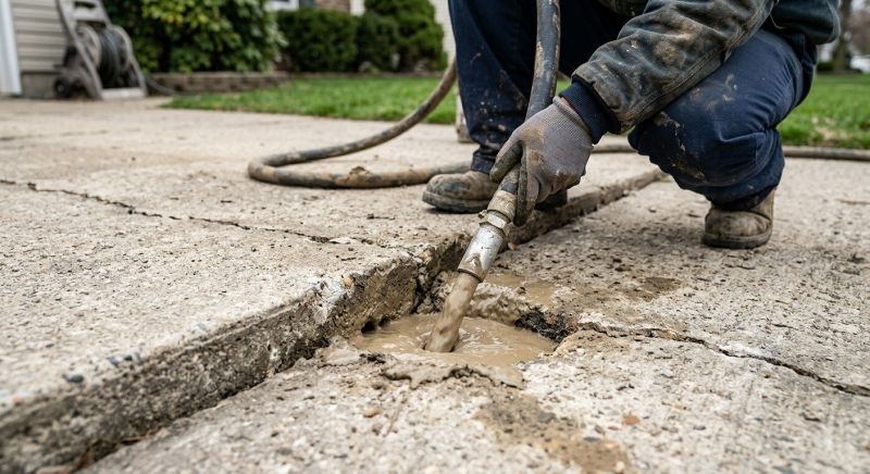 Sunken Driveway Lifting in Denver, CO